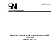 SNI 7860:2020 Ketentuan Seismik Untuk Bangunan Gedung Baja Struktural