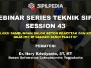 PERILAKU SAMBUNGAN BALOK BETON PRACETAK DAN KORBEL BAJA IWF DI DAERAH SENDI PLASTIS