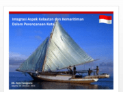 Integrasi Aspek Kelautan dan Kemaritiman Dalam Perencanaan Kota