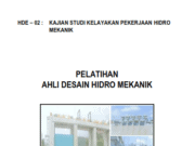 PELATIHAN AHLI DESAIN HIDRO MEKANIK_KAJIAN STUDI KELAYAKAN PEKERJAAN HIDRO MEKANIK