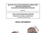 MATERI PELATIHAN BERBASIS KOMPETENSI SEKTOR KONSTRUKSI SUB SEKTOR BAGUNAN GEDUNG_JURU UKUR BANGUNAN GEDUNG_PenerapanJadwal Konstruksi