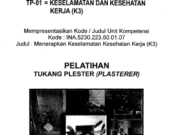 MENERAPKAN KESEHATAN DAN KESELAMATN KERJA _PELATIHAN TUKANG PLESTER