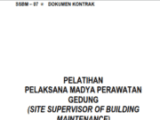 PELATIHAN PELAKSANA MADYA PERAWATAN GEDUNG_DOKUMEN KONTRAK