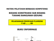 MATERI PELATIHAN BERBASIS KOMPETENSI BIDANG KONSTRUKSI SUB BIDANG TUKANG BANGUNAN GEDUNG_PELAKSANAAN PEKERJAAN PLUMBING
