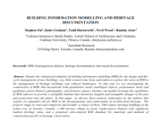 BUILDING INFORMATION MODELLING AND HERITAGE DOCUMENTATION