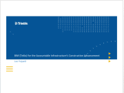 Trimble Inc. & Structures Division _BIM (Tekla) for the Accountable Infrastructure’s Construction Advancemen