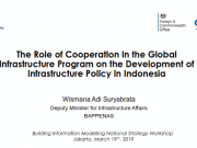 The Role of Cooperation in the Global Infrastructure Program on the Development of Infrastructure Policy in Indonesia