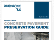 CONCRETE PAVEMENT PRESERVATION GUIDE Second Edition, September 2014