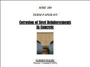 Corrosion of Steel Reinforcements in Concrete