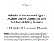 Behavior of Pretensioned Type II AASHTO Girders Constructed with Self-Consolidating Concrete