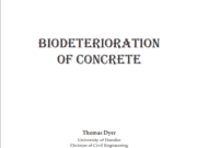 Biodeterioration of ConCrete