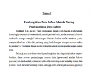 Pembangkitan Data Inflow Metode Fiering Pembangkitan Data Inflow