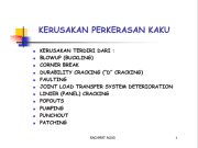 KERUSAKAN PERKERASAN KAKU
