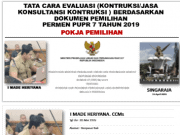 TATA CARA EVALUASI (KONSTRUKSI/JASA KONSULTASI KONSTRUKSI ) BERDASARKAN DOKUMEN PEMILIHAN PERMEN PUPT 7 TAHUN 2019