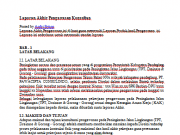 Laporan Akhir Pengawasan Konsultan