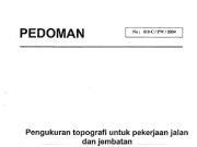 PENGUKURAN TOPOGRAFI UNTUK PEKERJAAN JALAN DAN JEMBATAN