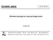 Standard Drawings for Road and Bridges Works Volume 2