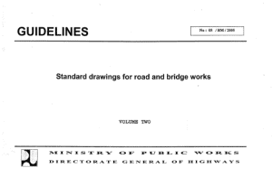 Standard Drawings For Road And Bridges Works Volume 2 | Sipilpedia