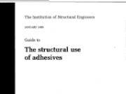 Guide to The structural use of adhesives