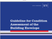 Guideline for Condition Assessment of the Building Envelope