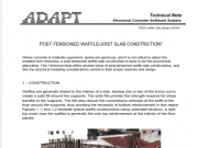 POST-TENSIONED WAFFLE/JOIST SLAB CONSTRICTION