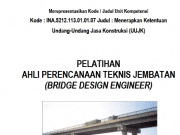 Ahli Perencanaan Teknis Jembatan Bina Marga