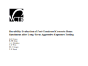 Durability Evaluation of Post-Tensioned Concrete Beam Specimens after Long-Term Aggressive Exposure Testing