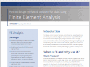 How to design reinforced concrete flat slabs using Finite Element Analysis