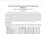 IN-PLANE ARCH BUCKLING OF NETWORK ARCH BRIDGES