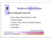 Reinforced Concrete Design of Deep Beam