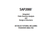 SAP2000 – Detailed Tutorial Including Pushover Analysis