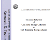 Seismic Behavior of Reinforced Concrete Bridge Columns at Sub-Freezing Temperatures