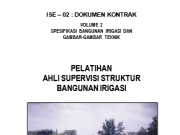 Modul Pelatihan Tenaga Ahli Belum Berbasis Kompetensi Sumber Daya Air_Ahli Supervisi Struktur Bangunan Irigasi