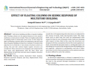 EFFECT OF FLOATING COLUMNS ON SEISMIC RESPONSE OF MULTISTORY BUILDING