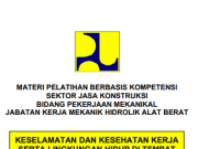 Modul Pelatihan Tenaga Terampil Berbasis Kompetensi _Umum dan Peralatan_Mekanik Hidrolik Alat Berat
