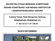 Modul Pelatihan Tenaga Terampil Berbasis Kompetensi _Cipta Karya_Tukang Taman pada Bangunan Gedung