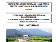 Modul Pelatihan Tenaga Terampil Berbasis Kompetensi _Sumber Daya Air_ Pelaksana Lapangan Saluran Irigasi