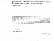 A Guide To The Design Of Anchor Blocks For Post-Tensioned Prestressed Concrete