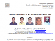 Seismic Performance of R.C Buildings with Shear wall