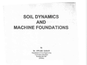 SOIL DYNAMICS AND MACHINE FOUNDATIONS
