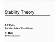 Stability Theory
