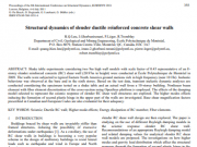 Structural dynamics of slender ductile reinforced concrete shear walls