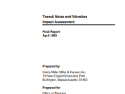 Transit Noise and Vibration Impact Assessment