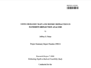 Using Geologic Maps and Seismic Refraction in Pavement Deflection Analysis