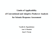 Limits of Applicability of Conventional and Adaptive Pushover Analysis for Seismic Response Assessment