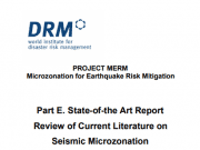 Microzonation for Earthquake Risk Mitigation, State of the Art Report