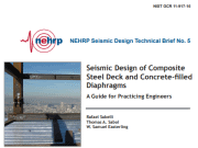 Seismic Design of Composite Steel Deck and Concrete-filled Diaphragms