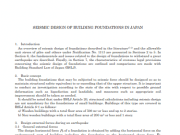 SEISMIC DESIGN OF BUILDING FOUNDATIONS IN JAPAN