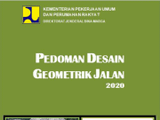 Pedoman Desain Geometrik Jalan 2020