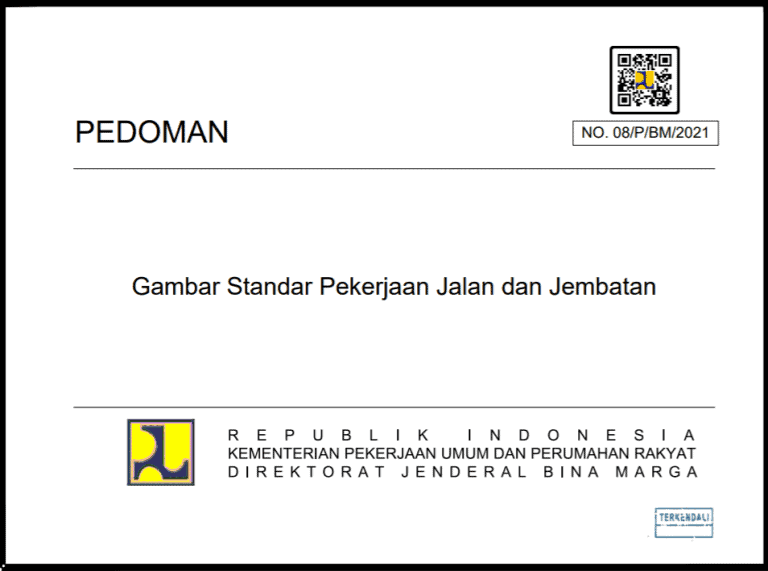 Gambar Standar Pekerjaan Jalan Dan Jembatan 2021 | Sipilpedia